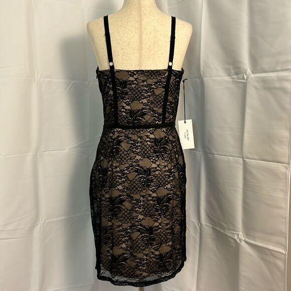 Ali & Jay Desert at Dusk Black Lace Mini Dress Size M - Picture 3 of 10